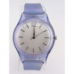 Time and Tru Lavender Watch Women 34mm Case Plastic Band- New Battery